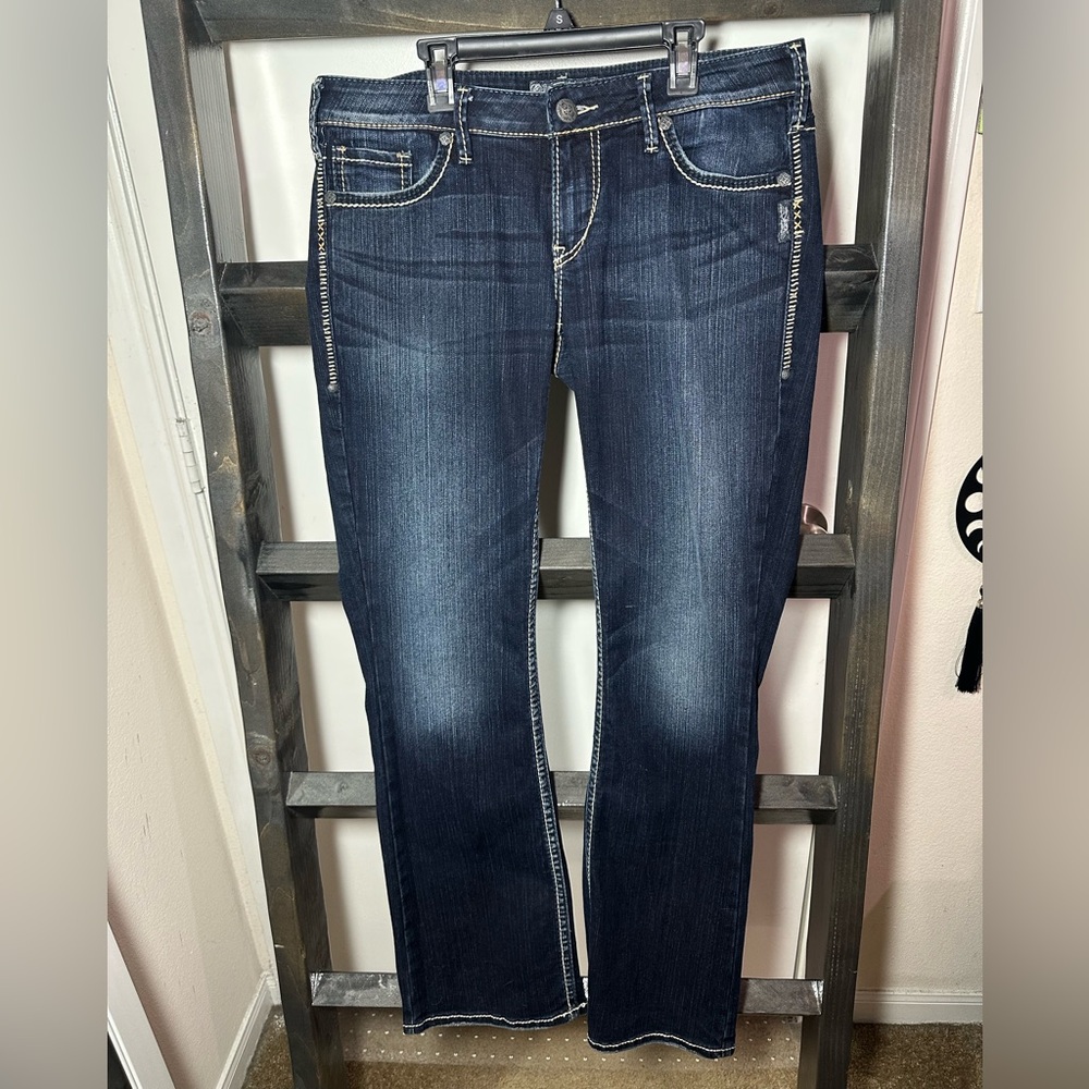 Silver jeans Dark Blue Women's bootcut Jeans Aiko W32 L33